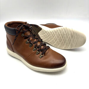 Cole Haan Grand Plus Essex British Tan Leather Hiker Boots Men's US8.5M EU41.5